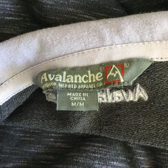 Avalanche Quarter Snap Sweatshirt Thermal Pullover Size Medium in Purple Active - Picture 8 of 10